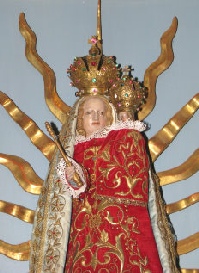 Gnadenbild in der Wallfahrtskirche Kaltenbrunn im Kaunertal