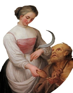 Hl. Notburga mit einem Armen