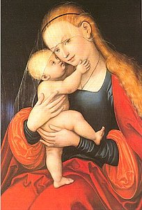 Mariahilfbild von Lucas Cranach d. Ä. (Original Dom von Innsbruck)